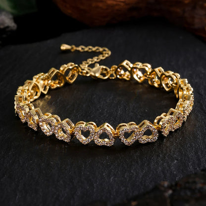 Love Hearts Diamond Bracelet