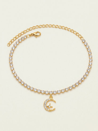 Crescent Moon Radiance Anklet
