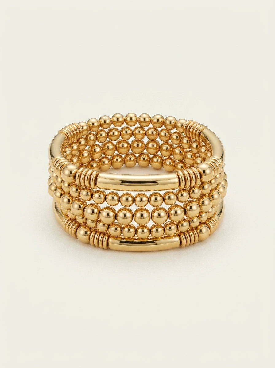 Mehrschichtiges Perlenarmband-Set
