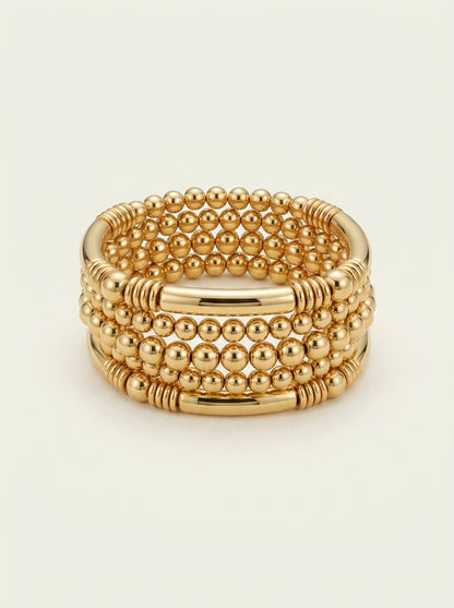 Mehrschichtiges Perlenarmband-Set
