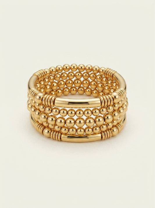 Mehrschichtiges Perlenarmband-Set