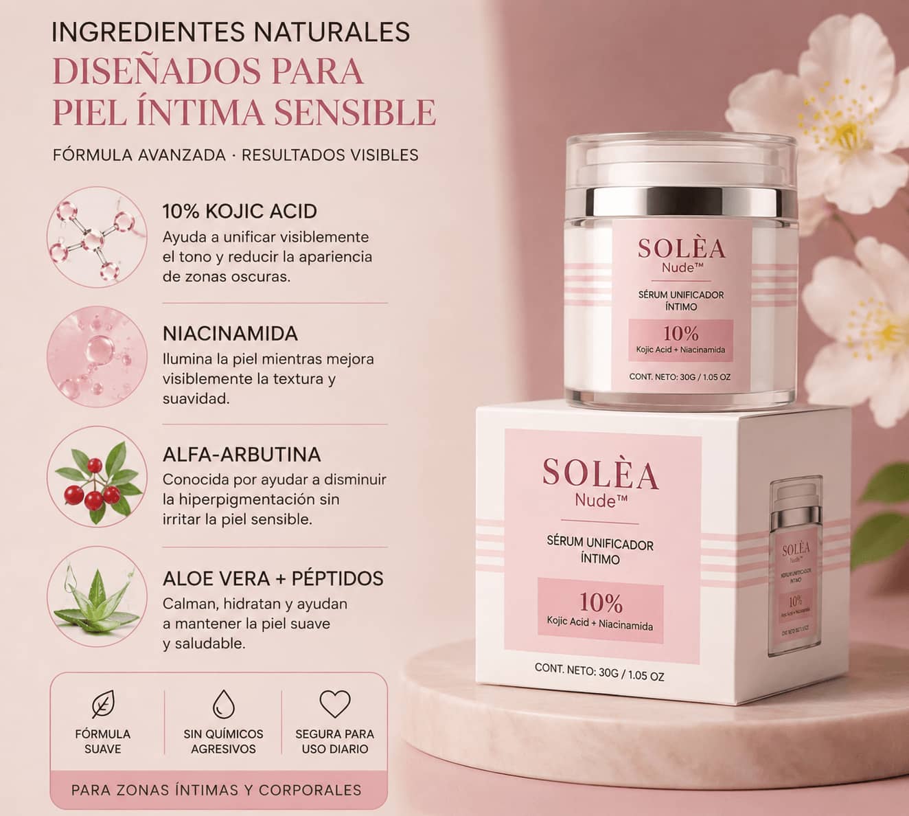Solèa Nude™ Sérum Unificador Íntimo