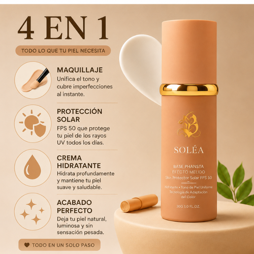 SOLÉA ® Base de maquillaje 4 en 1