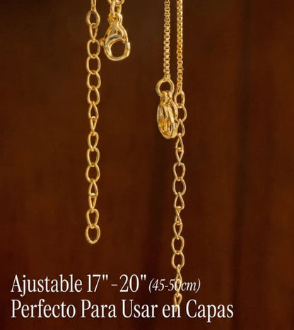 2pc 14k Set de 2 collares con inicial de diamantes en oro de 14K