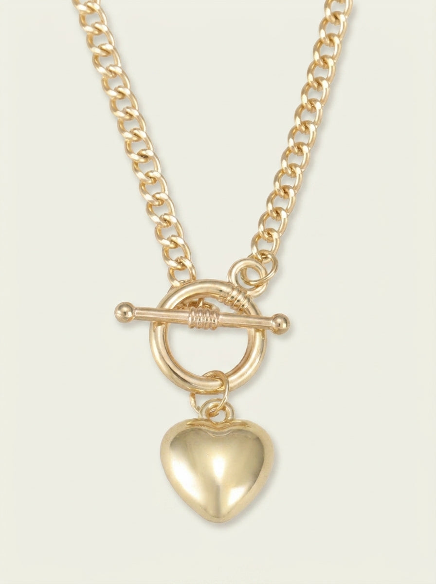 Collier Pendentif Cœur Rétro Minimaliste Pour Femme