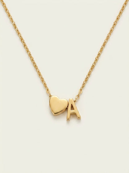Collier Simple Amour Acier Inoxydable Anglais 26 Lettres