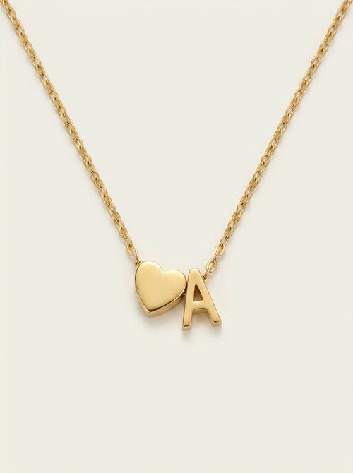 Collier Simple Amour Acier Inoxydable Anglais 26 Lettres