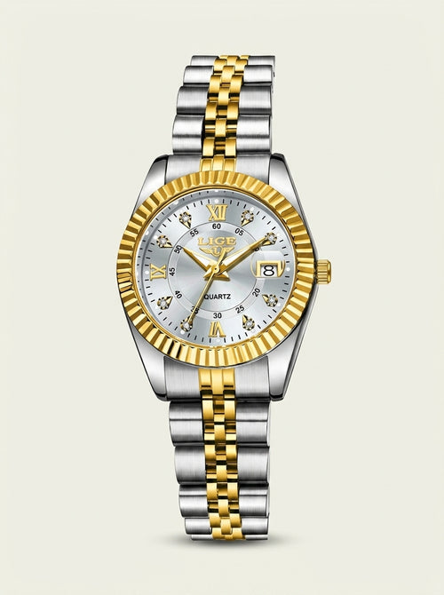 Montre à quartz pour couple étanche décontractée et de niche