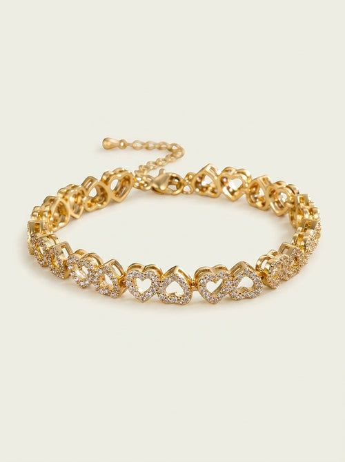 Love Hearts Diamond Bracelet