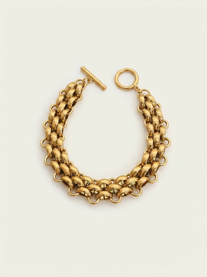 Classy Rice Bead Necklace and Bracelet