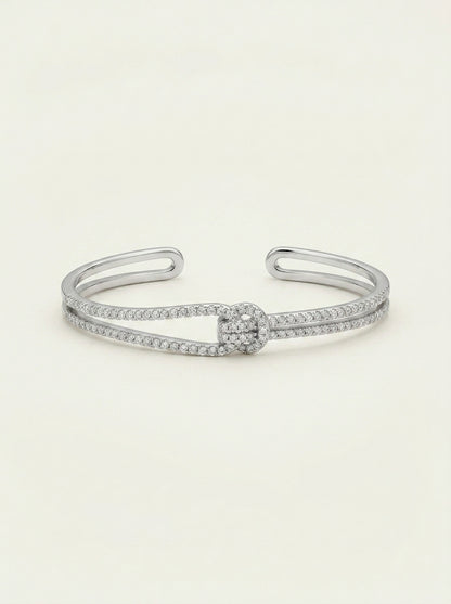 Diamond Knot Cuff Bracelet