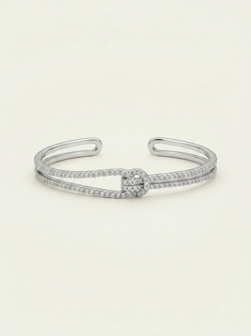 Diamond Knot Cuff Bracelet