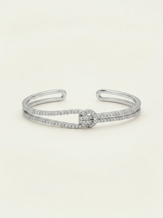 Diamond Knot Cuff Bracelet
