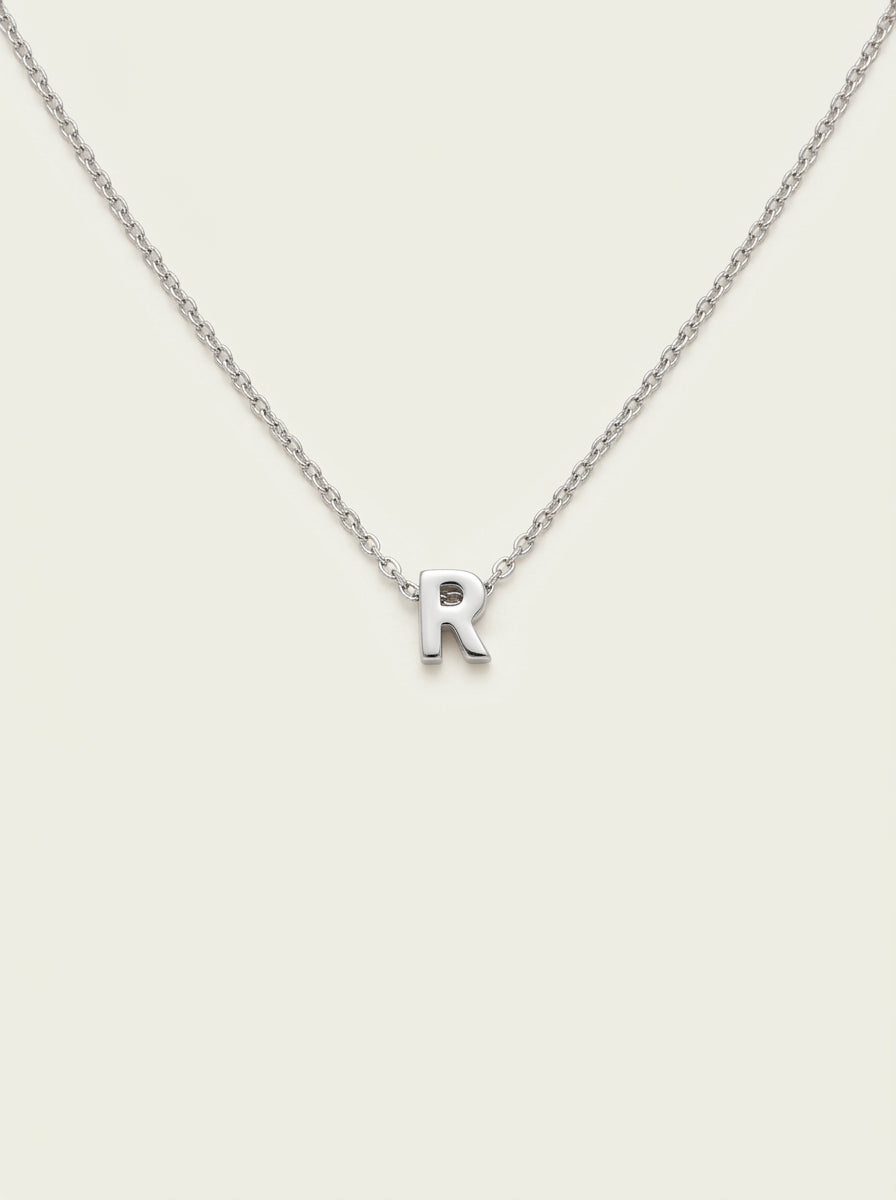 Minimalistische Initialen-Halskette
