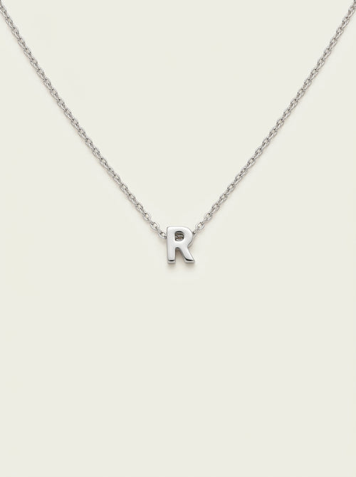 Minimalistische Initialen-Halskette