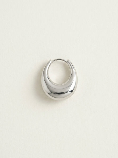 Boucles d'oreilles créoles fines et élégantes en argent S925