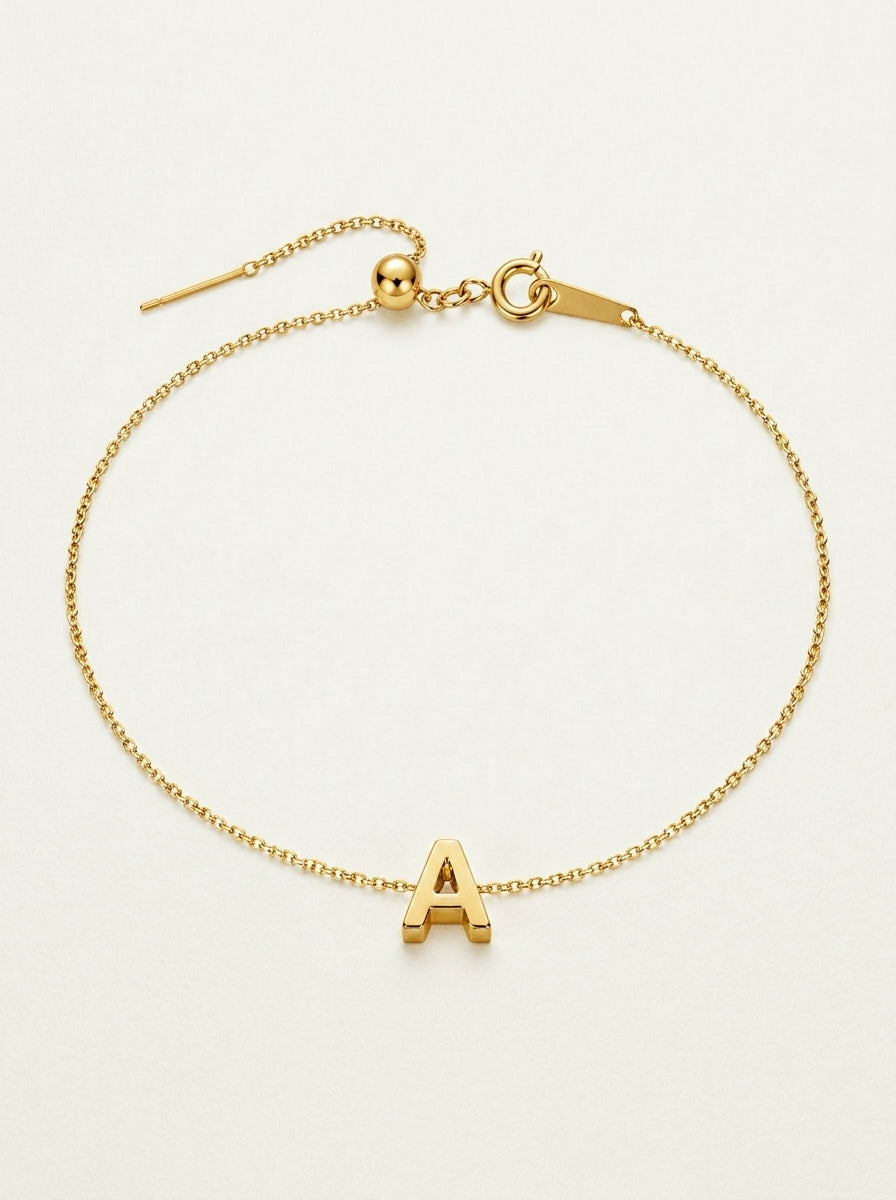 Classic Initial Anklet