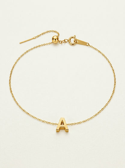 Classic Initial Anklet