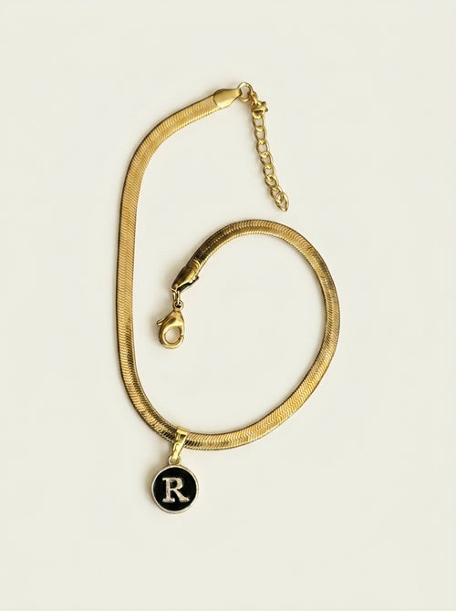 Personalized Charm Snake Anklet