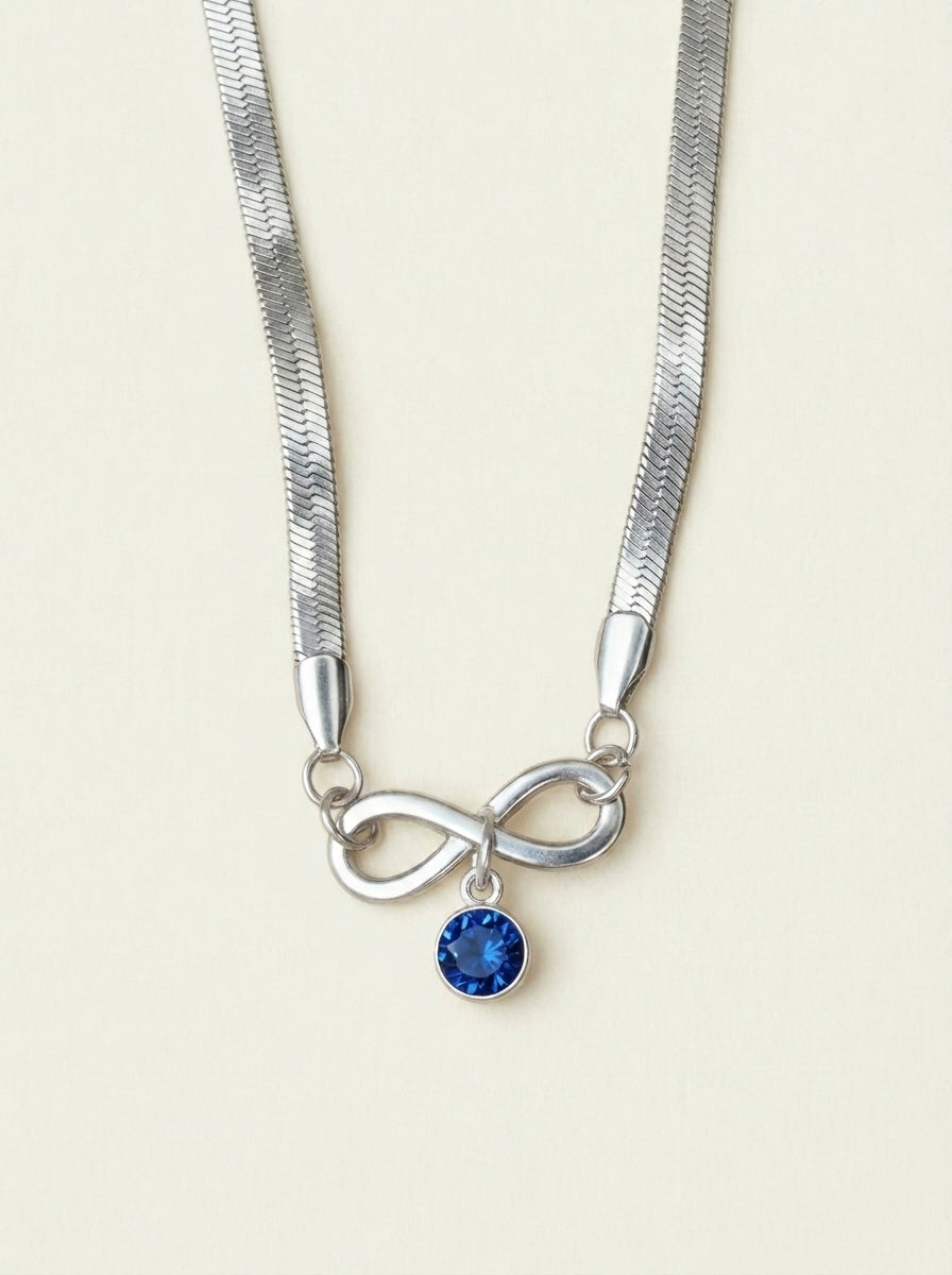 Infinity Birthstone Snake Anklet - Free Evil Eye Bracelet
