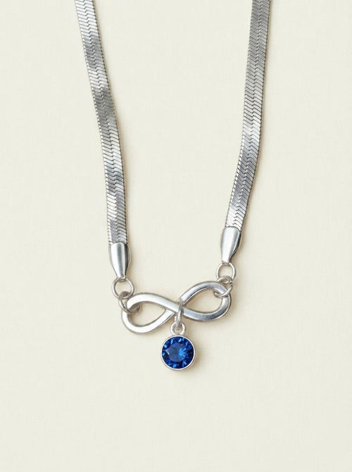 Infinity Birthstone Snake Anklet - Free Evil Eye Bracelet