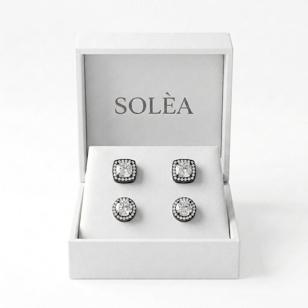 Set Aretes de Diamantes CZ