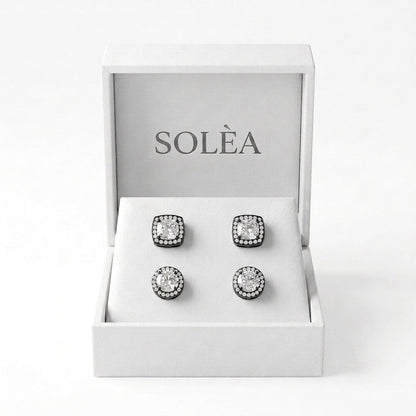 Set Aretes de Diamantes CZ