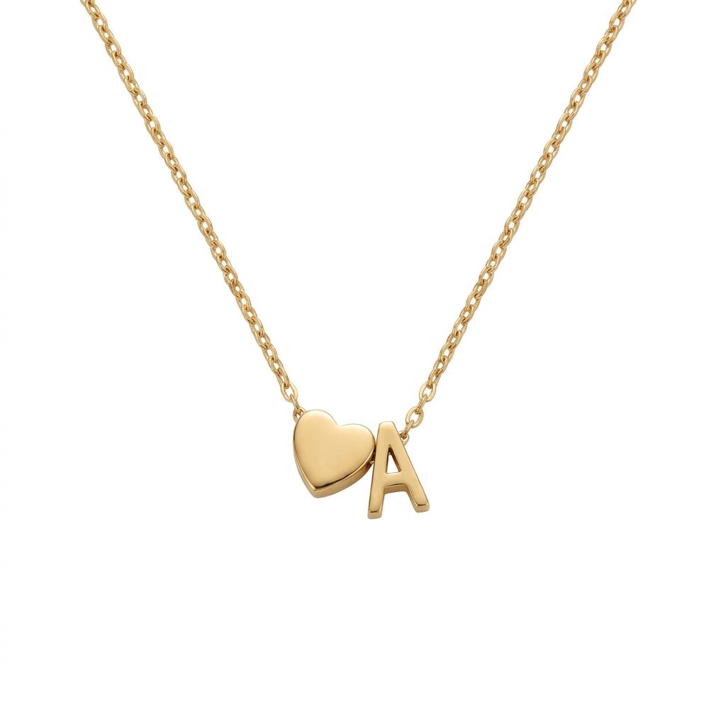 Collar con Inicial Oro 14k