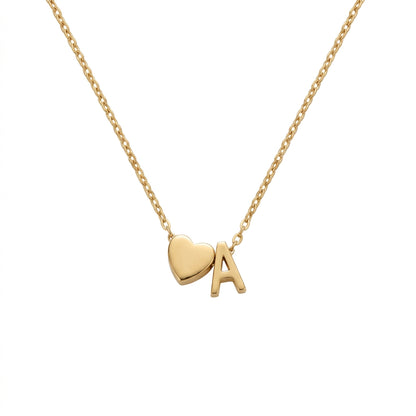 Collar con Inicial Oro 14k