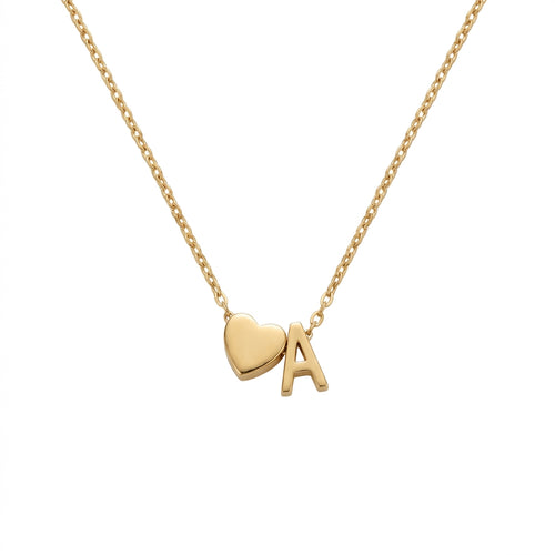 Collar con Inicial Oro 14k