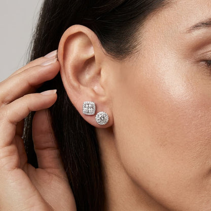 Set Aretes de Diamantes CZ