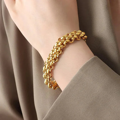 Classy Rice Bead Necklace and Bracelet