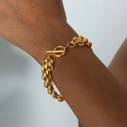Classy Rice Bead Necklace and Bracelet