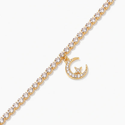 Crescent Moon Radiance Anklet