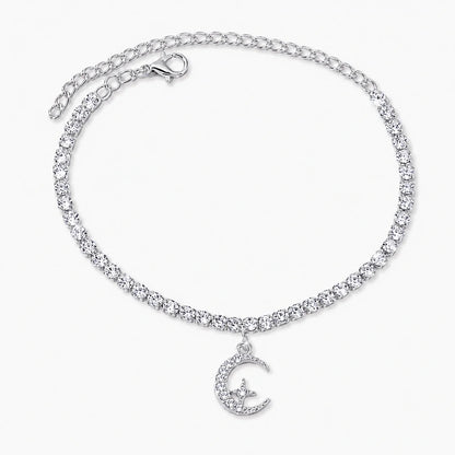 Crescent Moon Radiance Anklet