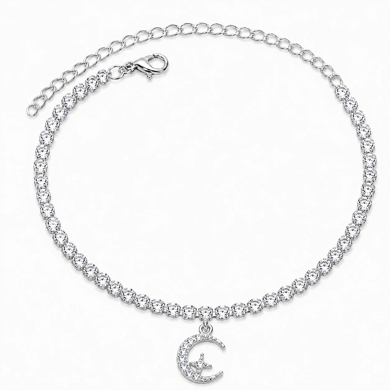 Crescent Moon Radiance Anklet