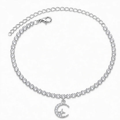 Crescent Moon Radiance Anklet