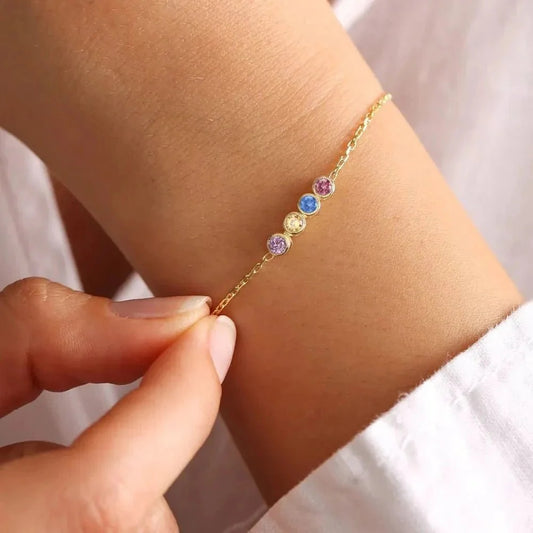 Bracelet chaîne Pierre de Naissance Délicate