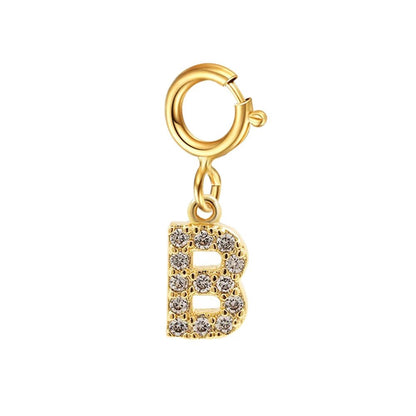 Dainty Cuban Figaro Chain Letter Initial Bracelet
