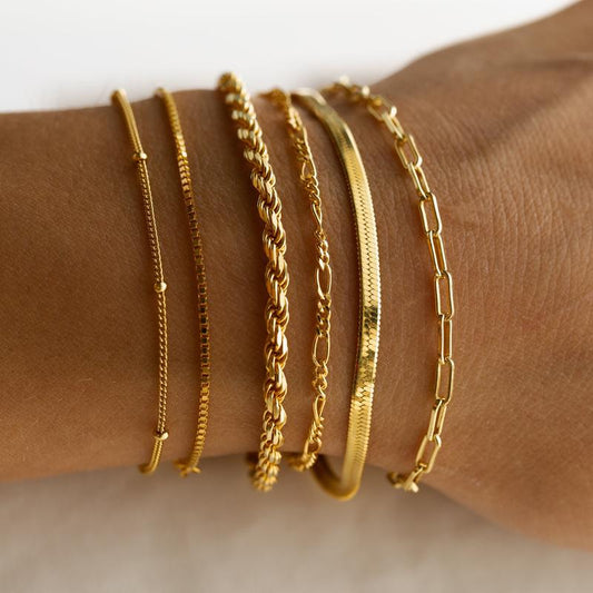 Lot de 6 bracelets classiques
