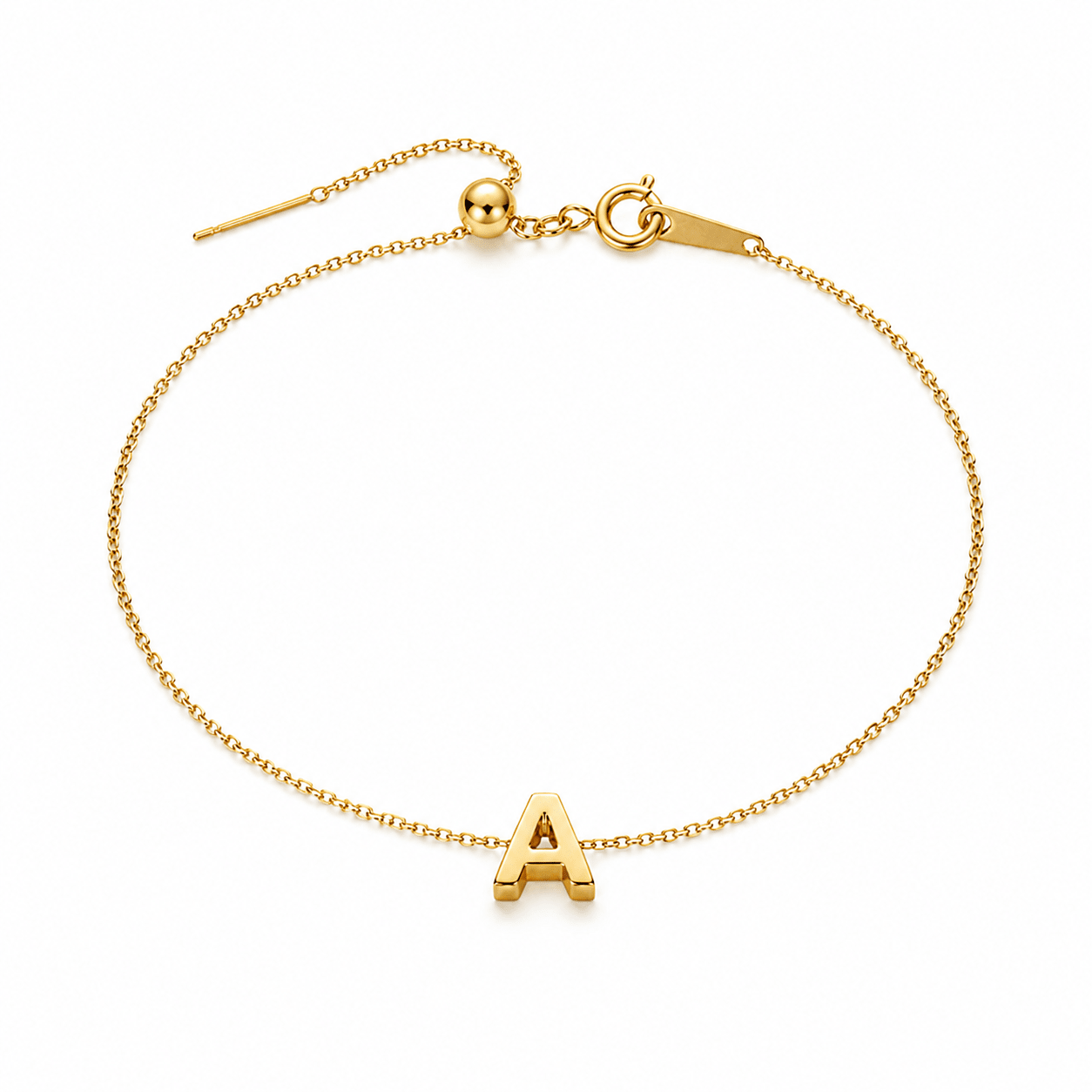 Classic Initial Anklet