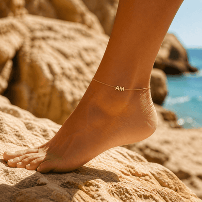 Classic Initial Anklet