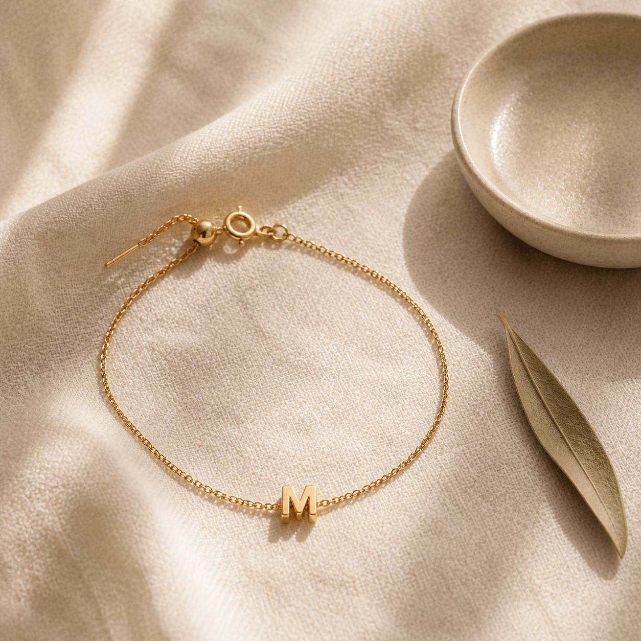 Classic Initial Anklet