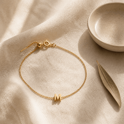 Classic Initial Anklet
