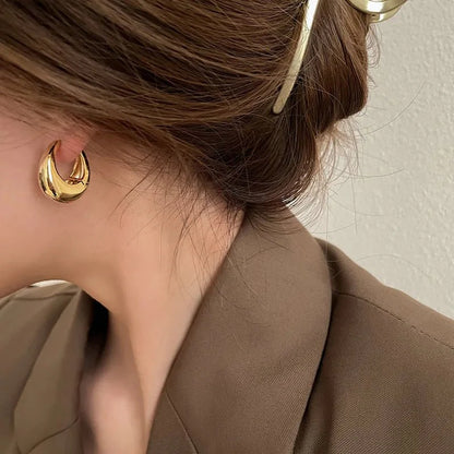 S925 Classy Hoop Dainty Earrings